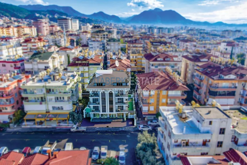 Квартиры 1+1 в центре Алании от инвестора в комплексе на завершающем этапе строительства 1 