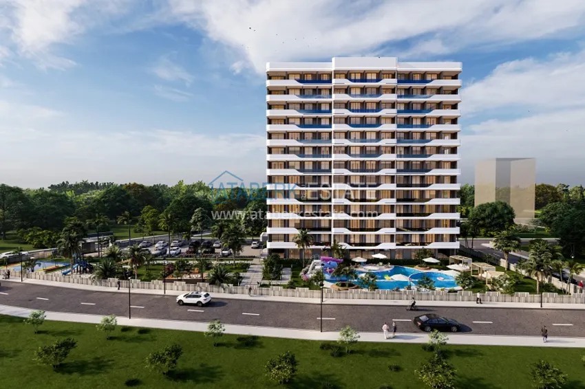 Квартиры на этапе строительства в 300 метрах от моря район Каргыпынары-Мерсин 2 