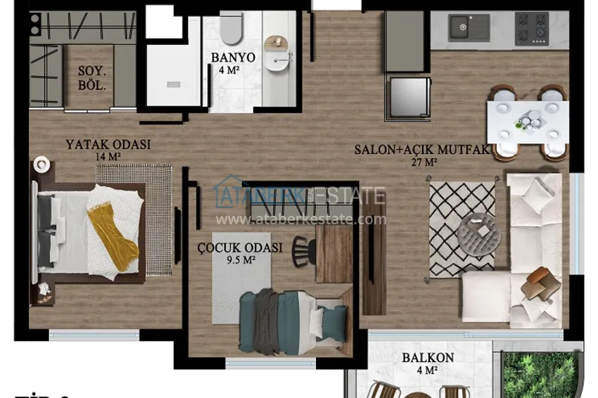 Купить дешево Инвестиционно-привлекательный проект комплекса в Анталии, район Алтынташ 2 