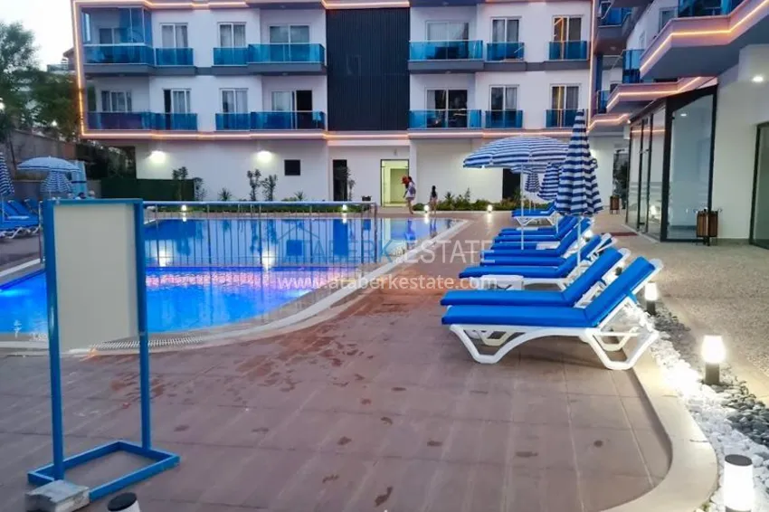 Квартира 1+1 с мебелью в молодом современном комплексе, район Оба – Алания 2 