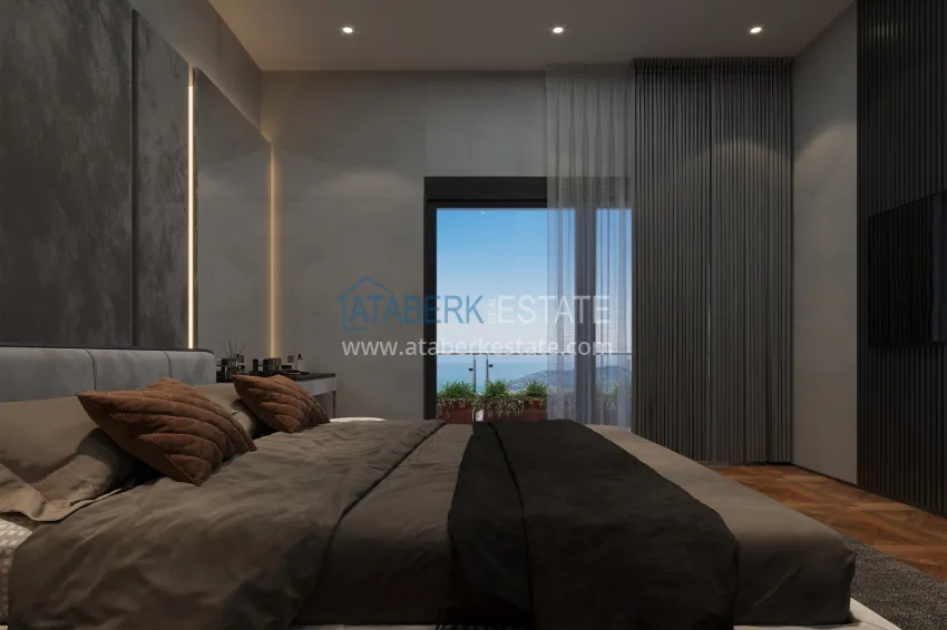 Приобрести Новый проект элитных видовых вилл – Алания, горный район Тепе 21 