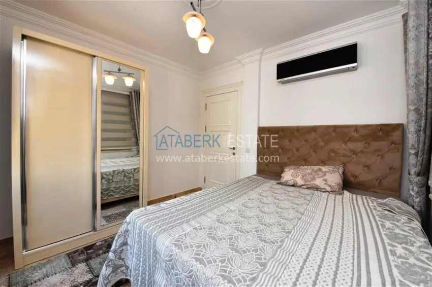 Приобрести Трехэтажная вилла в районе Конаклы с мебелью, частным бассейном и видовыми характеристиками 24 