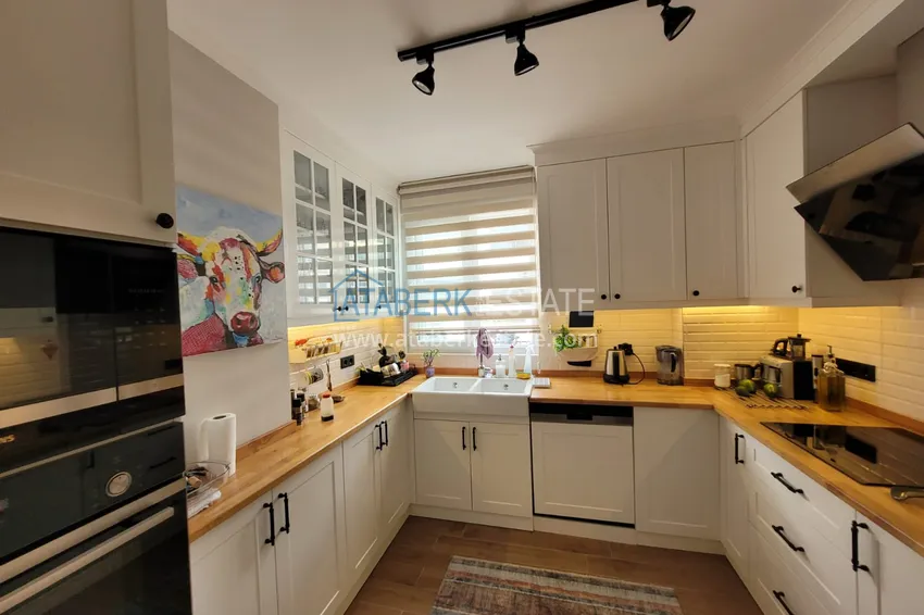 Приобрести Садовый дуплекс с мебелью в районе Кестель, Алания в 100 метрах от моря 14 