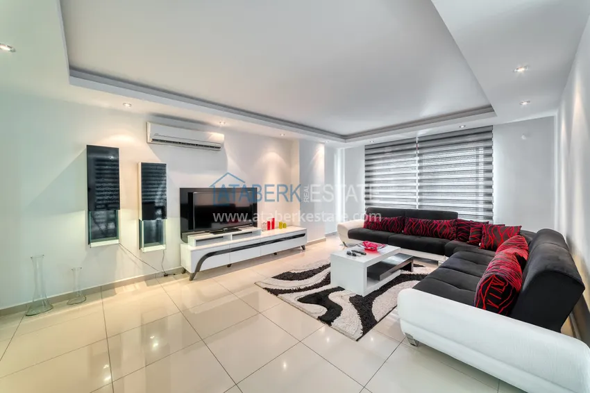 Приобрести Квартира 2+1 меблированная с видом на море и горы, район Джикджилли – Алания 7 