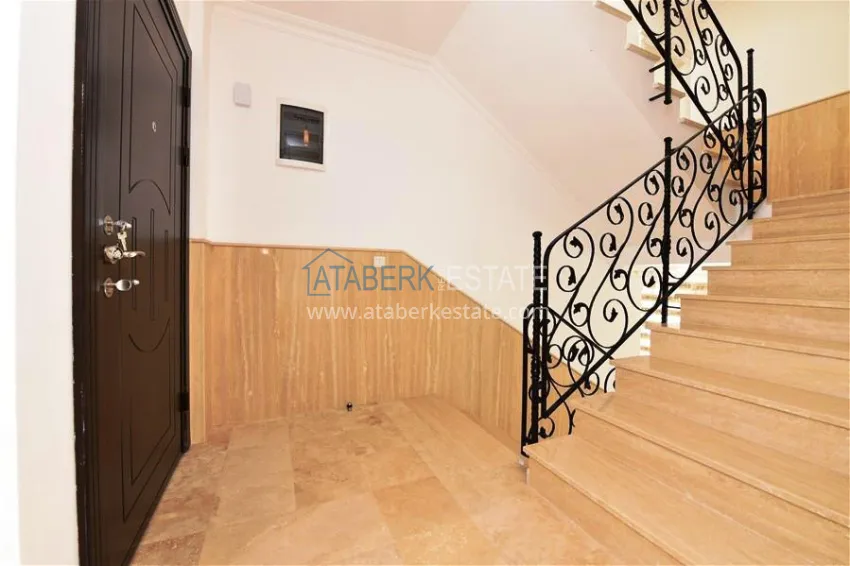 Приобрести Трехэтажная вилла в районе Конаклы с мебелью, частным бассейном и видовыми характеристиками 28 