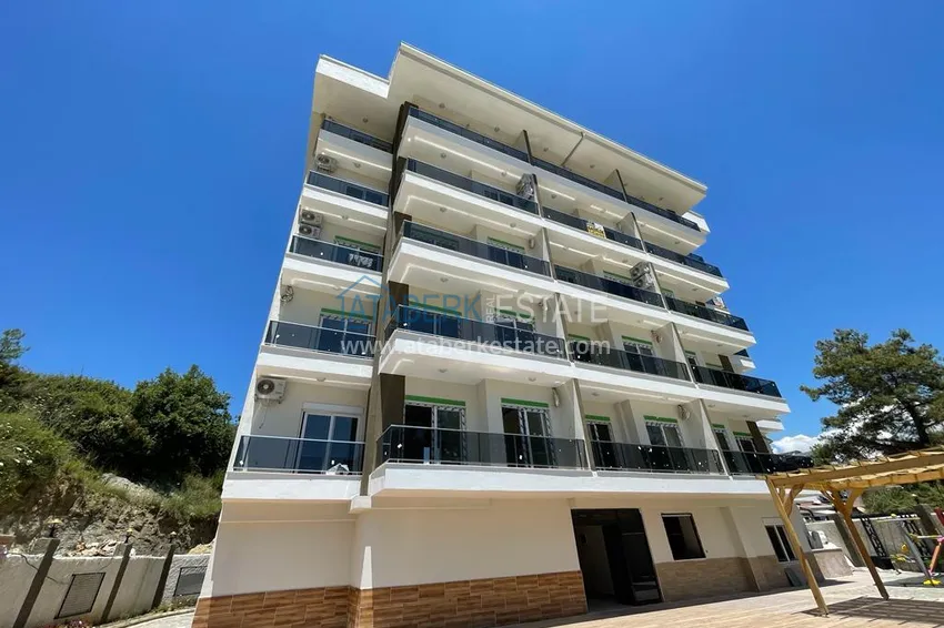 Квартира 1+1 с полной чистовой отделкой в Авсалларе в бутик-комплексе 3 