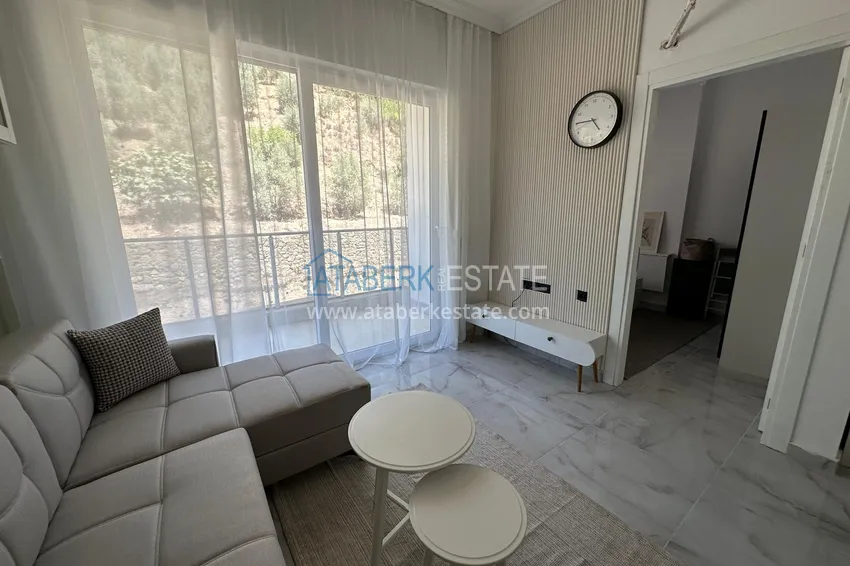 Приобрести Квартира 1+1 меблированная в комплексе с инфраструктурой, район Авсаллар – Алания 3 