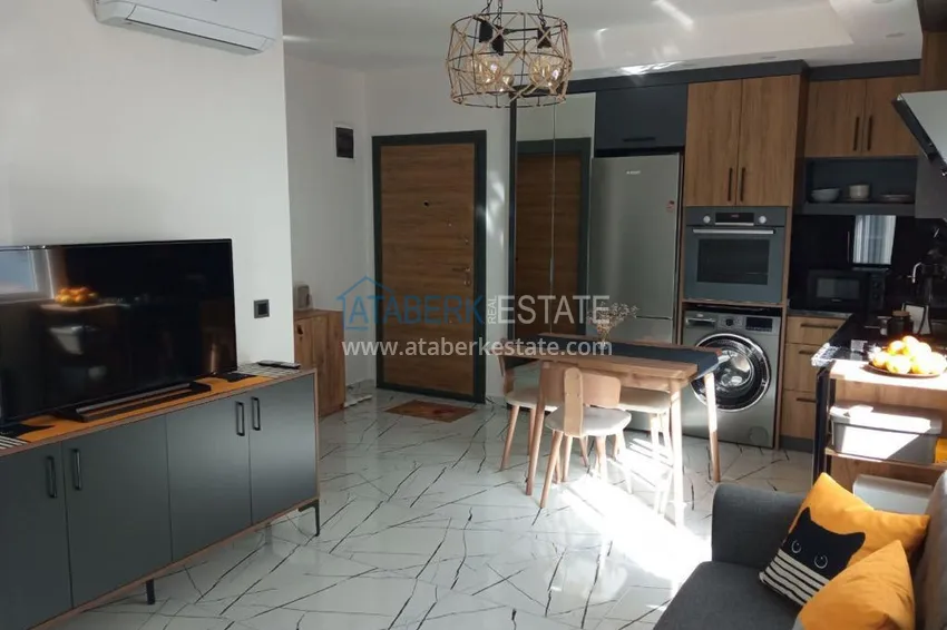 Приобрести Квартира 1+1 с мебелью в молодом современном комплексе, район Оба – Алания 3 