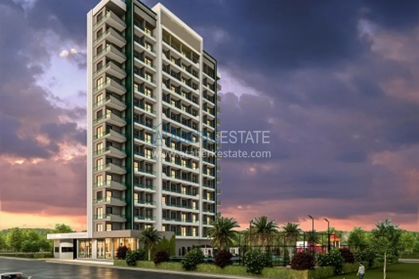 Квартиры 1+1 от застройщика в новом современном жилом комплексе район Тедже-Мерсин 4 