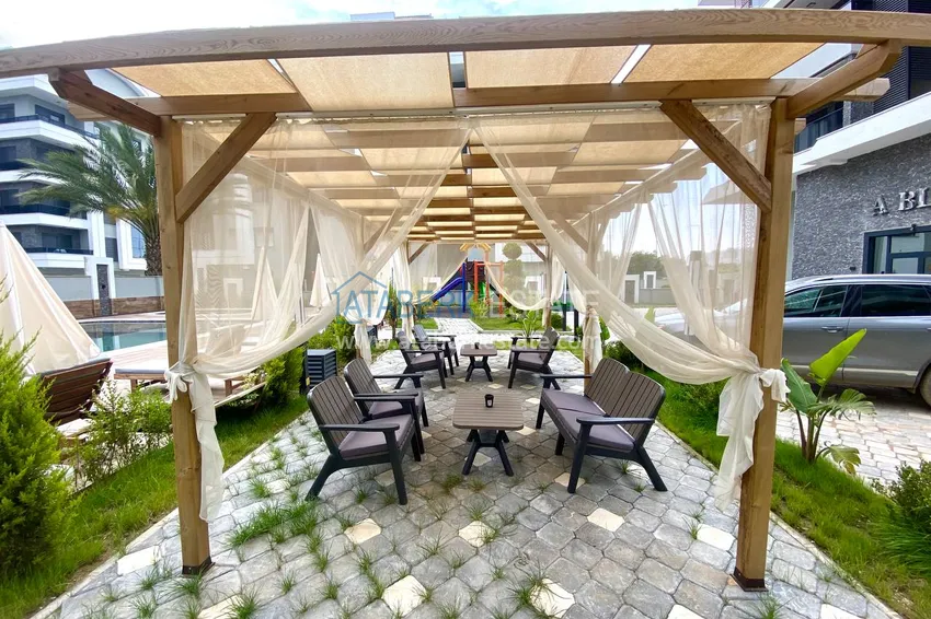 Двухкомнатная квартира в Алании в новом современном комплексе - район Оба 8 