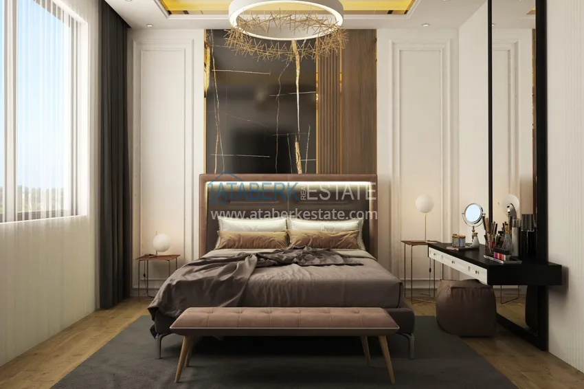 Приобрести Недвижимость от застройщика в комплексе сегмента премиум на этапе проекта – Алания, район Демирташ 4