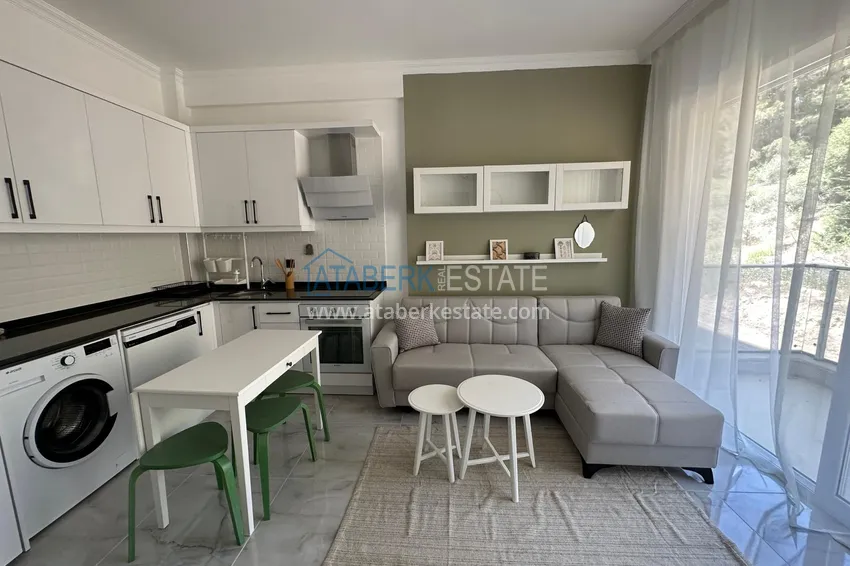 Приобрести Квартира 1+1 меблированная в комплексе с инфраструктурой, район Авсаллар – Алания 4 