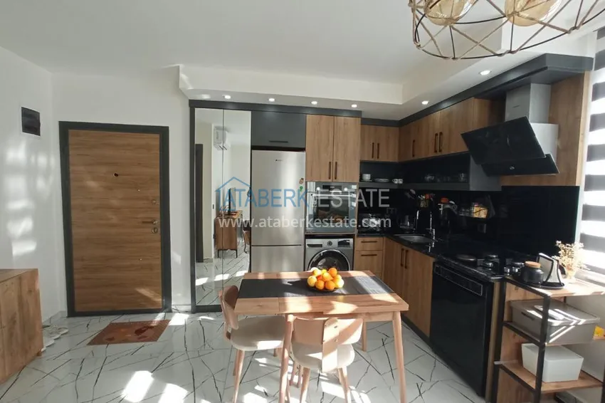 Приобрести Квартира 1+1 с мебелью в молодом современном комплексе, район Оба – Алания 4 