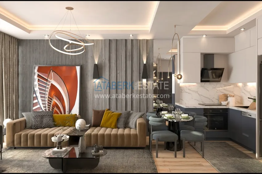 Приобрести Квартиры 1+1 на этапе котлована в районе Томюк-Мерсин 4 