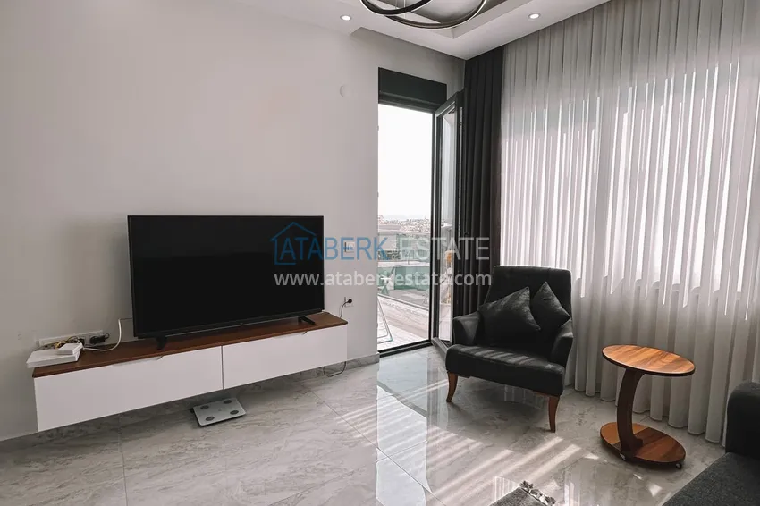 Приобрести Квартира 1+1 меблированная с видом на море и крепость, центр Алании  4 