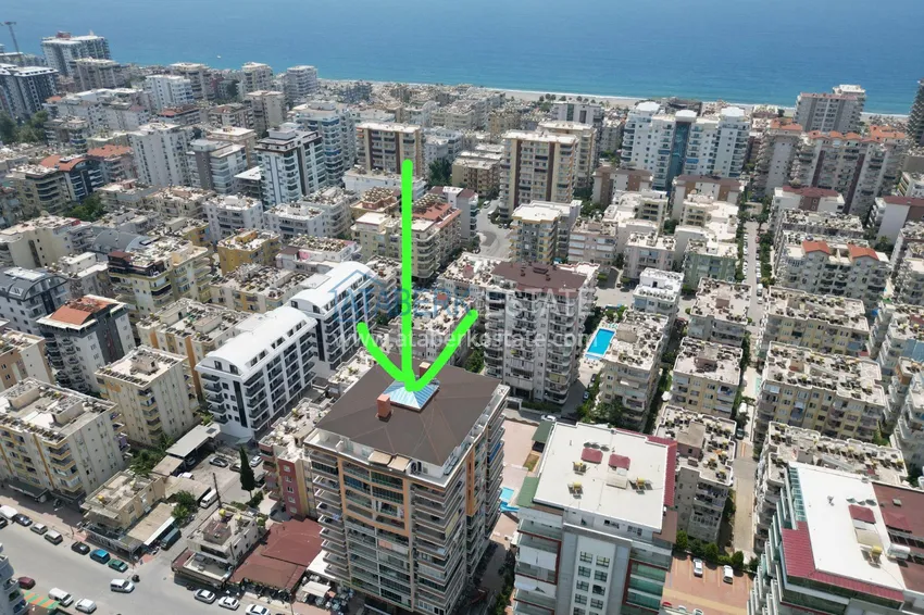 Квартира 1+1 меблированная, район Махмутлар – Алания с видом на море и горы 10 