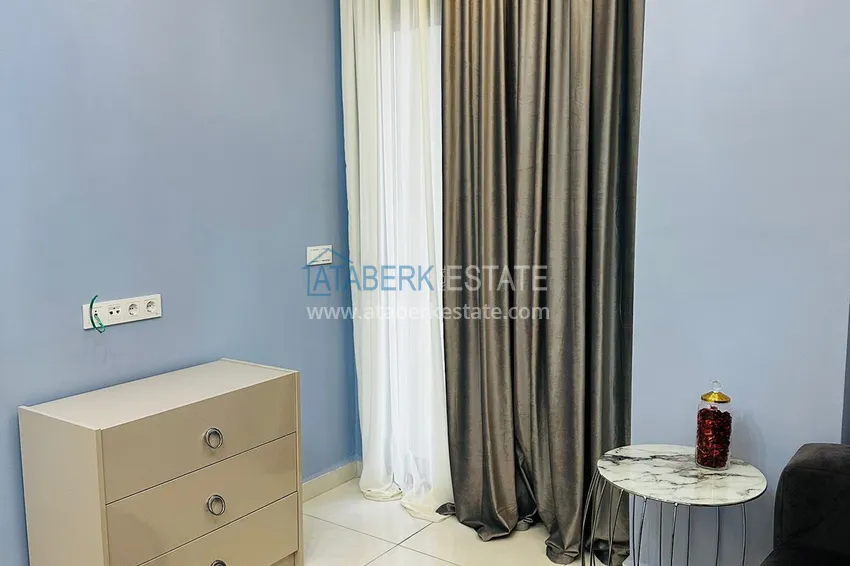 Приобрести Квартира 1+1 меблированная в новом жилом комплексе с инфраструктурой, район Махмутлар – Алания 5 