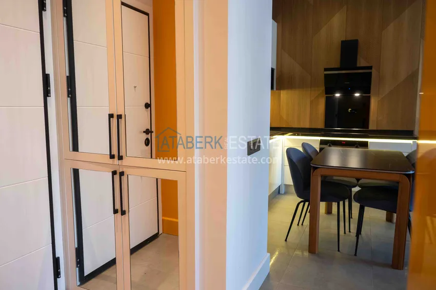 Приобрести Меблированная квартира с рассрочкой в центре Алании в шикарном жилом комплексе  6 