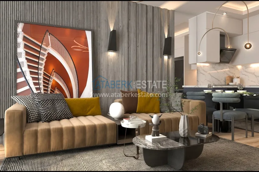 Приобрести Квартиры 1+1 на этапе котлована в районе Томюк-Мерсин 5 