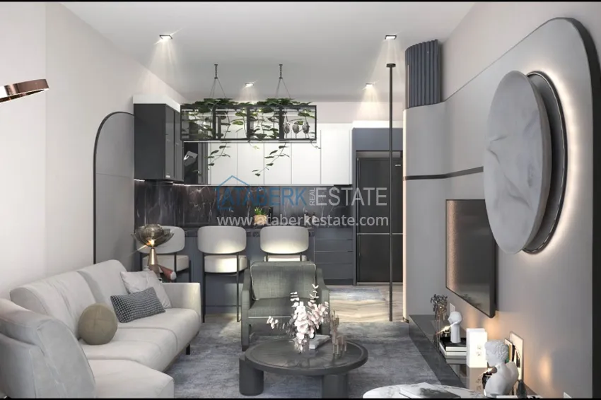 Приобрести Квартиры на этапе строительства в 300 метрах от моря район Каргыпынары-Мерсин 5 