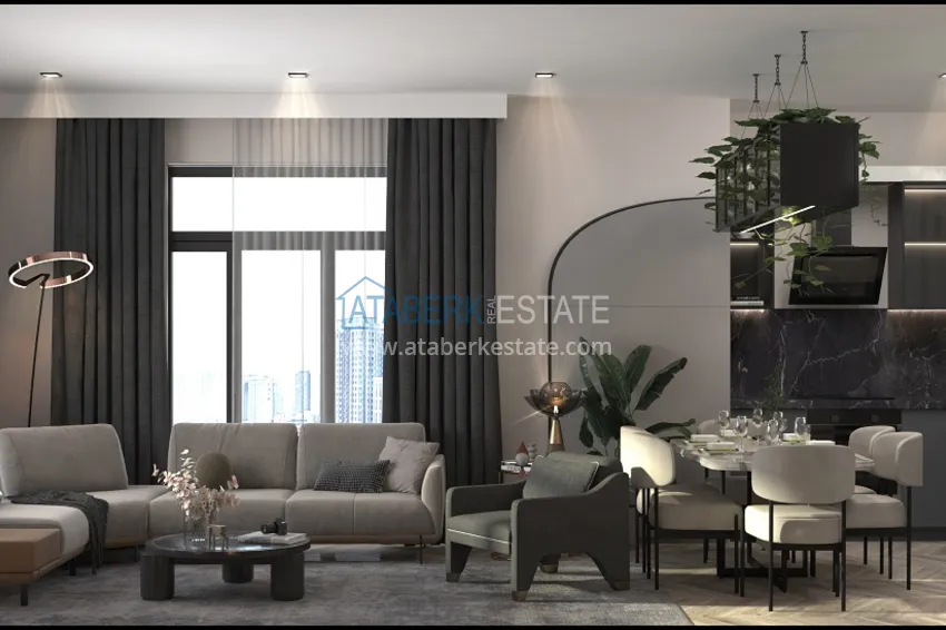 Приобрести Квартиры на этапе строительства в 300 метрах от моря район Каргыпынары-Мерсин 16 