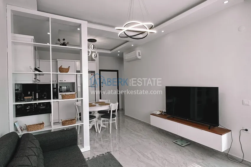 Приобрести Квартира 1+1 меблированная с видом на море и крепость, центр Алании  5 