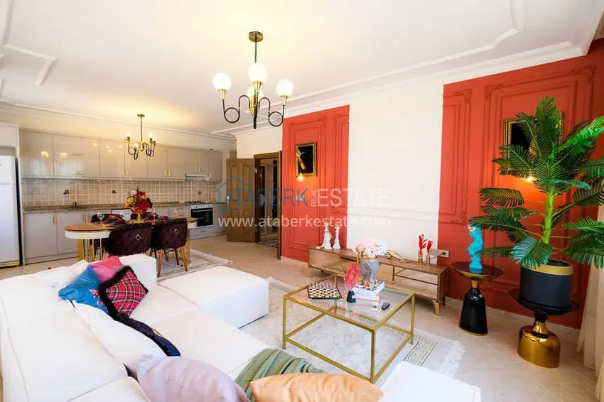 Приобрести Квартира 2+1 меблированная в комплексе с инфраструктурой, район Оба – Алания 6 