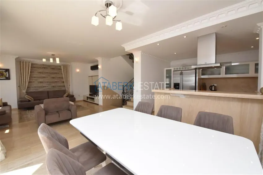 Приобрести Трехэтажная вилла в районе Конаклы с мебелью, частным бассейном и видовыми характеристиками 7 