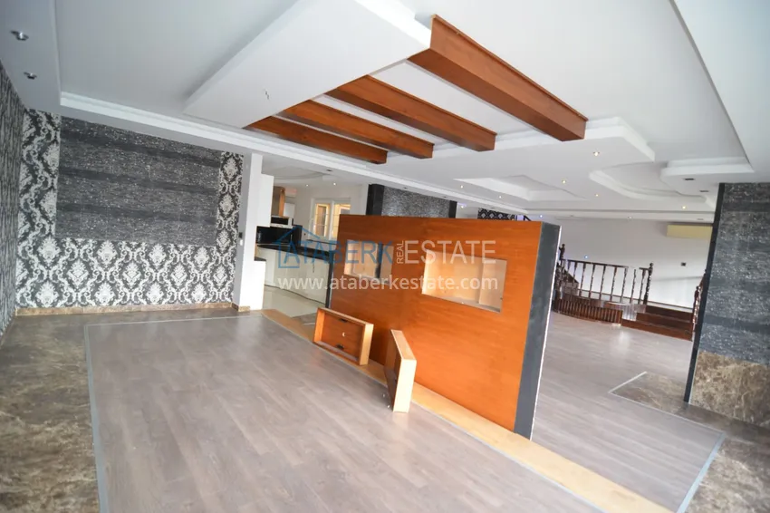 Приобрести Пентхаус-дуплекс 5+2 частично меблированный с видом на море и горы, подходит под гражданство – центр Алании 6