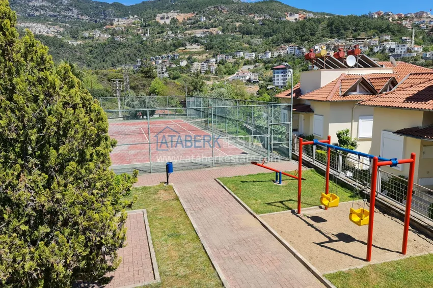 Двухэтажная вилла 2+1 в Алании в горном коттеджном комплексе, район открыт для ВНЖ 7