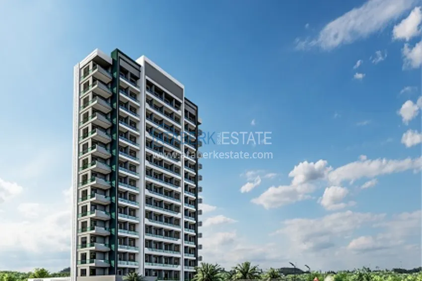 Квартиры 1+1 от застройщика в новом современном жилом комплексе район Тедже-Мерсин 8 