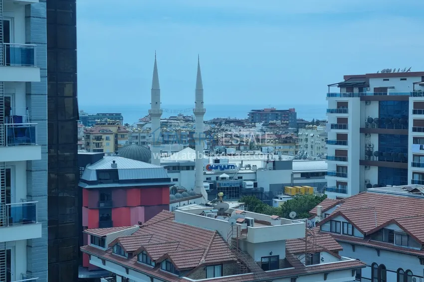 Приобрести Срочная продажа! Меблированная квартира 2+1 с прямым видом на море в районе Джикджилли, Алания 8 