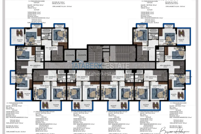 Купить дешево Недвижимость от инвестора в комплексе на этапе строительства - Алания, район Авсаллар 3