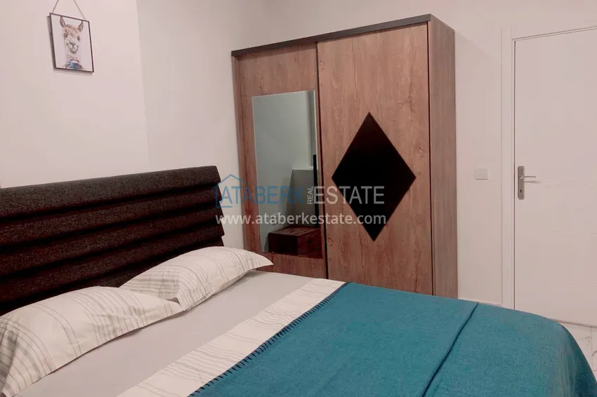 Приобрести Аренда квартира 1+1 с мебелью и террасой в новом современном комплексе – Алания, район Авсаллар №76 8 