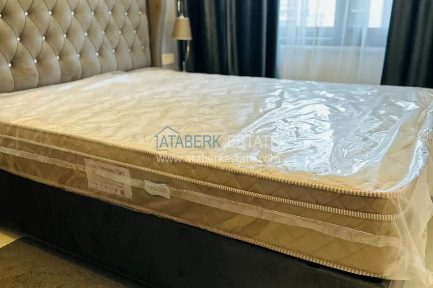 Приобрести Квартира 1+1 меблированная в новом жилом комплексе с инфраструктурой, район Махмутлар – Алания 8 