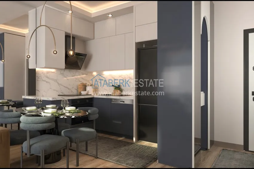 Приобрести Квартиры 1+1 на этапе котлована в районе Томюк-Мерсин 8 