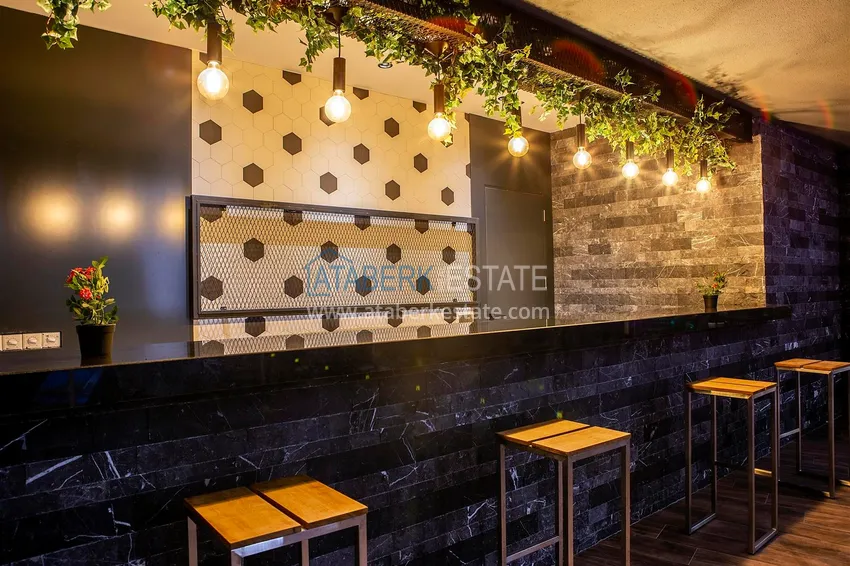 Меблированная квартира с рассрочкой в центре Алании в шикарном жилом комплексе  10 