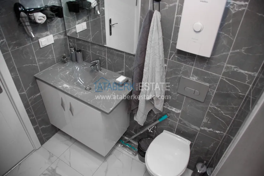 Приобрести Аренда квартира 1+1 с мебелью и террасой в новом современном комплексе – Алания, район Авсаллар №76 9 