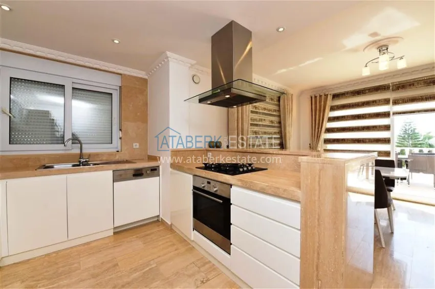 Приобрести Трехэтажная вилла в районе Конаклы с мебелью, частным бассейном и видовыми характеристиками 10 