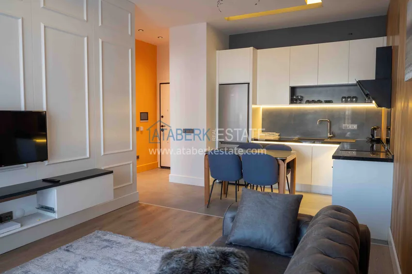 Приобрести Двухкомнатная квартира с мебелью в резиденции сегмента люкс в 250 метрах от пляжа Клеопатра - рассрочка 9 