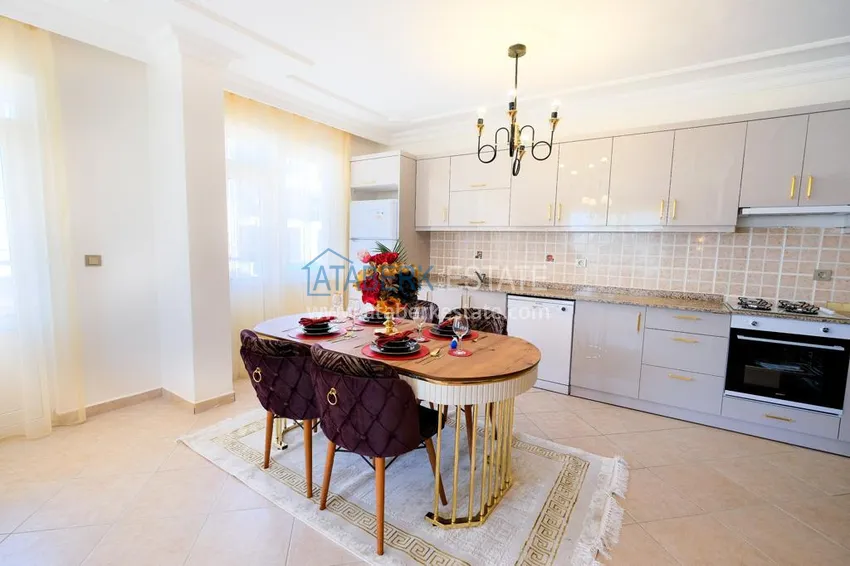 Приобрести Квартира 2+1 меблированная в комплексе с инфраструктурой, район Оба – Алания 9 