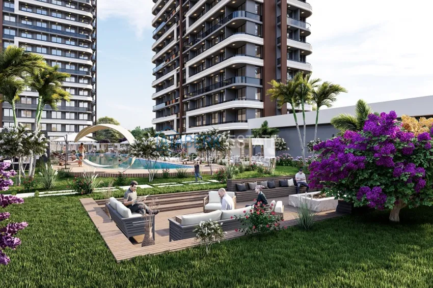 Квартиры 1+1 на этапе котлована в районе Томюк-Мерсин 11 