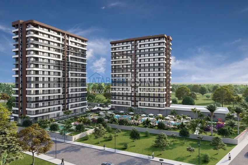 Квартиры 1+1 на этапе котлована в районе Томюк-Мерсин 6 