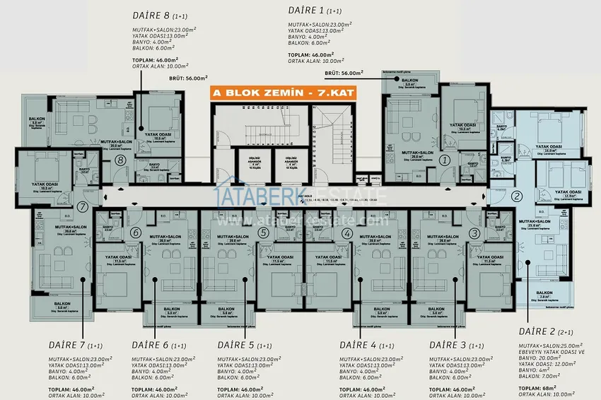 Купить дешево Недвижимость от застройщика в комплексе сегмента премиум на этапе проекта – Алания, район Демирташ 1