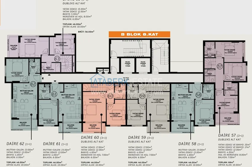 Купить дешево Недвижимость от застройщика в комплексе сегмента премиум на этапе проекта – Алания, район Демирташ 5