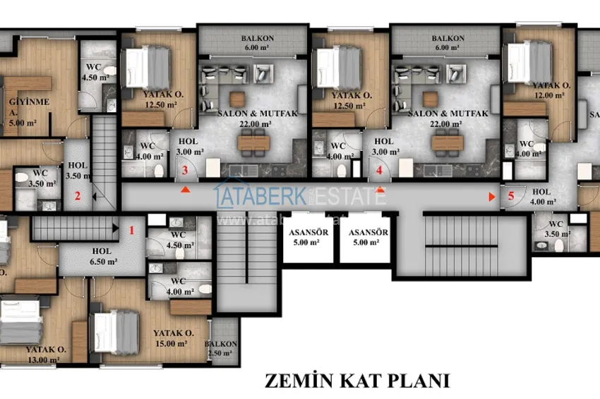 Купить дешево Инвестиционный проект в районе Демирташ, Алания 2