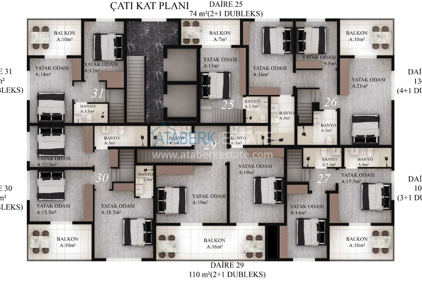 Купить дешево Квартиры в современном жилом комплексе в Газипаше, Алания 3 
