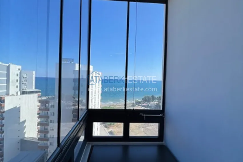 Приобрести Дуплекс 2+1 в Мерсине - Тедже, с панорамным видом на море, напрямую от собственника 11 