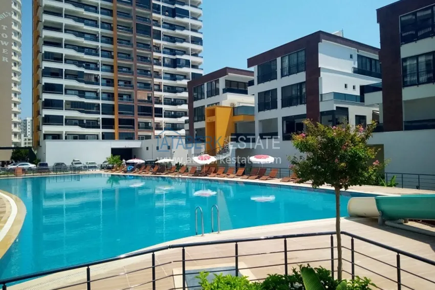 Квартира 1+1 в молодом комплексе в 350 метрах от моря Арпачбахшиш – Мерсин 1 