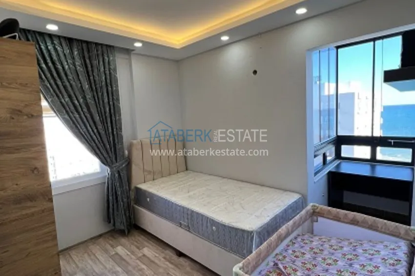 Приобрести Дуплекс 2+1 в Мерсине - Тедже, с панорамным видом на море, напрямую от собственника 8 